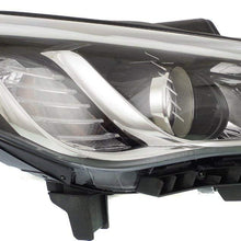 Headlight Assembly Compatible with 2015-2017 Hyundai Sonata Halogen Passenger and Driver Side