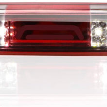 for 99-07 Chevrolet (Chevy) Silverado GMC Sierra 1500 2500 3500 HD Classic, LED Third 3rd Brake Light Rear Cargo Lamp High Mount Stop light Chrome Housing (Red)