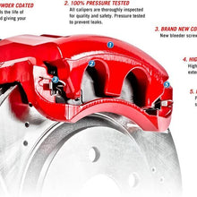 Power Stop KC1799-36 Z36 Truck & Tow Rear Caliper Kit-Drilled/Slotted Brake Rotors, Carbon-Fiber Ceramic Brake Pads, Calipers