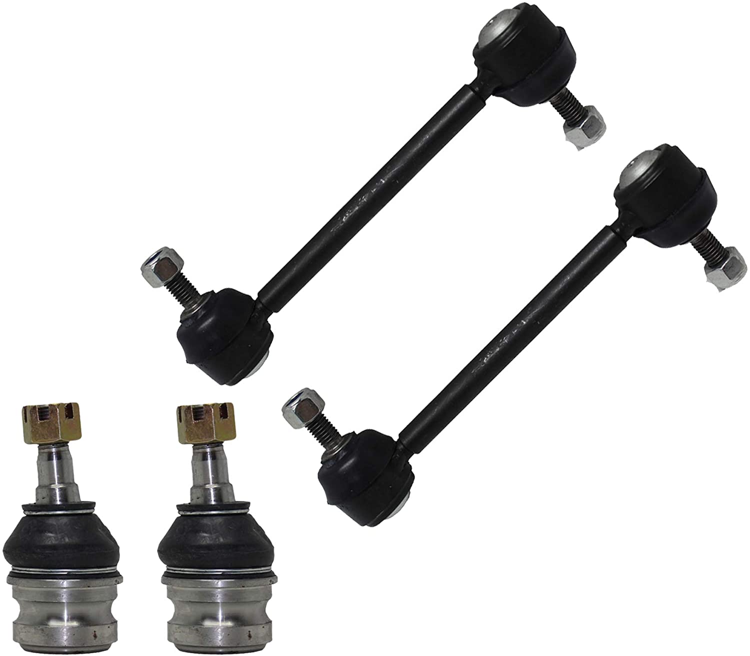 Detroit Axle - 4PC Front Sway Bar Links and Lower Ball Joints for 2005 2006 Honda Odyssey