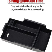 Center Console Organizer Insert ABS Black Materials Tray Armrest Secondary Storage Box Glove Pallet Container Fits Toyota Camry 2012 2013 2014 2015 2016