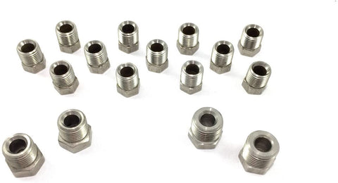 Stainless Brake Line Fitting Kit for 1/4