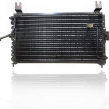 A-C Condenser - Cooling Direct For/Fit 94-97 Kia Sephia 1.6L - With Block & O-Ring Fitting - 0K2416148AA