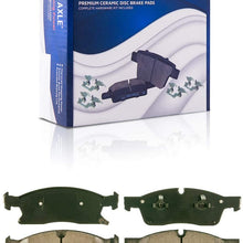Detroit Axle - Front Ceramic Brake Pads w/Hardware Kit for Dodge Durango Jeep Grand Cherokee