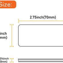 WELNENT E-Mark DOT 4A CCC 2pcs Rectangle Reflector Self Adhesive Stick on Trailer Driveway Mailbox (Amber)