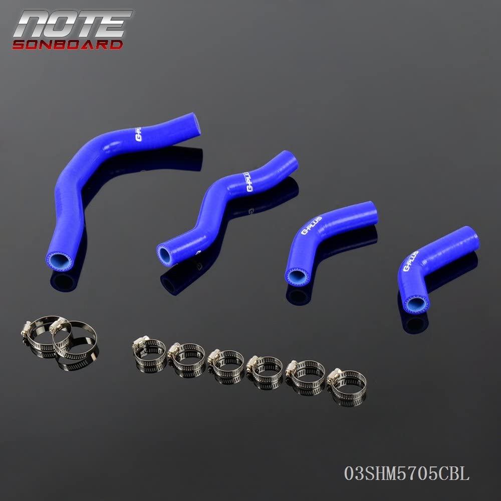 Silicone Radiator Hose Coolant Kit Clamps For Honda CRF450X 2005 2006 2007 2008 2009 2010 Blue