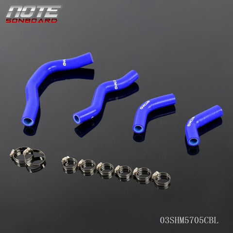 Silicone Radiator Hose Coolant Kit Clamps For Honda CRF450X 2005 2006 2007 2008 2009 2010 Blue