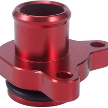 Partol Aluminum Automotive Water Hose Fitting Replacement for BMW 335i, 335xi, 135i, 2006-2010 325i, 330i, 525i, 525xi, 528i, 528xi, 530i, 530xi Engine - Replace#OEM 11537541992 11537544638 (Red)