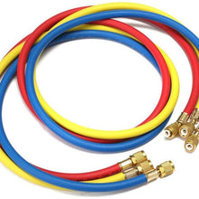 HUOGUOYIN Air Filter car 36 Inch Freon Charging Hose Refrigerant R12 R22 R404 R502 R134A Car Air Conditioning Refrigeration Tube 3000-600 PSI Auto Parts