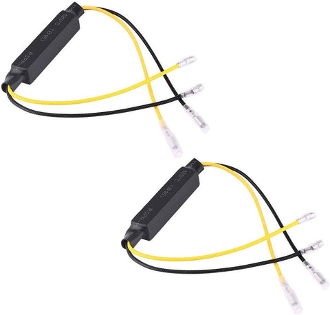 Terisass LED Load Resistor Motocycle LED Light Resistance Decoder Pair of 21W Error Free Anti Flickering Resistor Decoder