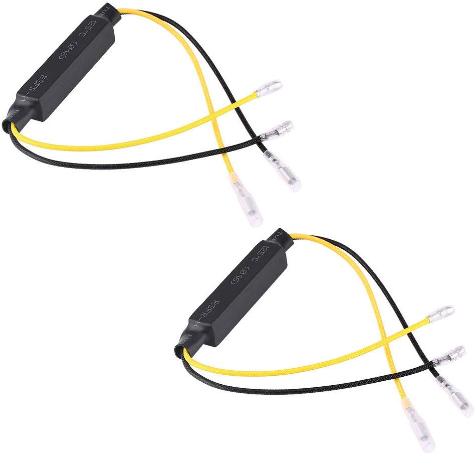 Terisass LED Load Resistor Motocycle LED Light Resistance Decoder Pair of 21W Error Free Anti Flickering Resistor Decoder
