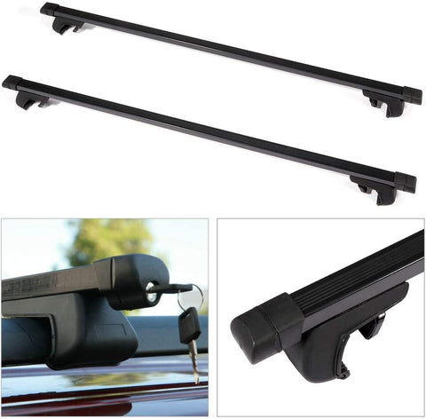 ANGLEWIDE Roof Rack Crossbars Aluminum Cargo Rack Fit For 1999-2004 For Jeep Grand Cherokee Sport Utility,2007-2011 For Jeep Patriot Sport Utility Rooftop Carries Luggage Carrier - Max Load 150lbs