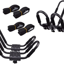 Lifetime Warranty TMS® 2 Pairs J-Bar Rack HD Kayak Carrier Canoe Boat Surf Ski Roof Top Mount Car SUV Crossbar