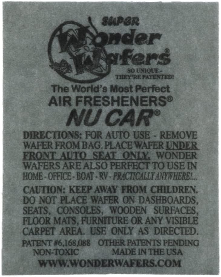 Wonder Wafers Air Fresheners 50ct. Individually Wrapped, Nu Car Fragrance