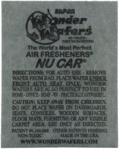 Wonder Wafers Air Fresheners 100ct. Individually Wrapped, Nu Car Fragrance