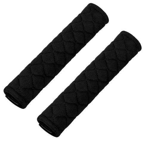 2Pcs Car Seat Belt Cover Pads, Shoulder Seatbelt Pads Cover, Safety Belt Strap Shoulder Pad for Adults and Children(Black)