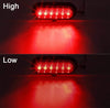 Partsam 2PCS Trailer Truck Boat Bus Red LED 6