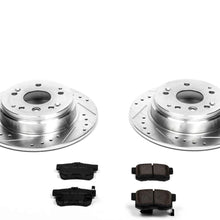 Power Stop K5399 Rear Brake Kit with Drilled/Slotted Brake Rotors and Z23 Evolution Ceramic Brake Pads