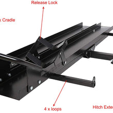 Ayleid 600 LBS Motorcycle Carrier Dirt Bike Scooter Hauler Hitch Mount Rack with Loading Ramp