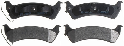 ACDelco 14D666M Advantage Semi-Metallic Rear Disc Brake Pad Set with Wear Sensor