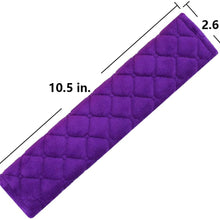 MIRKOO Car Seat Belt Cover Pad, 2-Pack Soft Car Safety Seat Belt Strap Shoulder Pad for Adults and Children, Suitable for Car Seat Belt, Backpack, Shoulder Bag, Laptop Computer Bag (Purple)