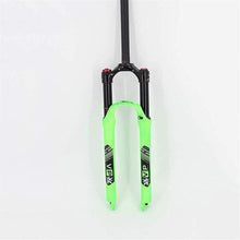 YHBM Bicycle Fork 1-1/8'' Bike Bicycle Aluminum Alloy Disc Brake Shoulder Control Damping Adjustment Travel 100mm,26 Inch Suspension Fork