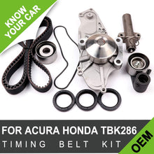 SCITOO for 2001 2002 2003 Acura CL/1999 2000 2001 2002 2003 2004 Honda Odyssey，Replaceable Timing belt kit including timing Belt water pump with gasket tensioner bearing etc