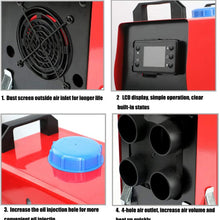 12V 5KW Diesel Air Heater | Diesel Parking Heater Muffler | Automotive Diesel Air Conditioning Heater with LCD Thermostat Monitor for RV, Snow Plow, Motorhome, Trailer, Trucks, Boats