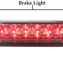 Rear Roof Center LED Third 3rd Brake Cargo Light Replacement for 2007-2013 Chevy Silverado|GMC Sierra 1500, 2007-2014 Chevy Silverado|GMC Sierra 2500 HD 3500 HD (Chrome Housing/Smoke Lens)
