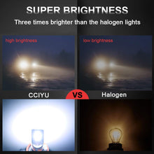 cciyu White 6000k H11 H8 H16 LED Bulbs COB LED Bulbs Replacement for Fog Light,2Pack