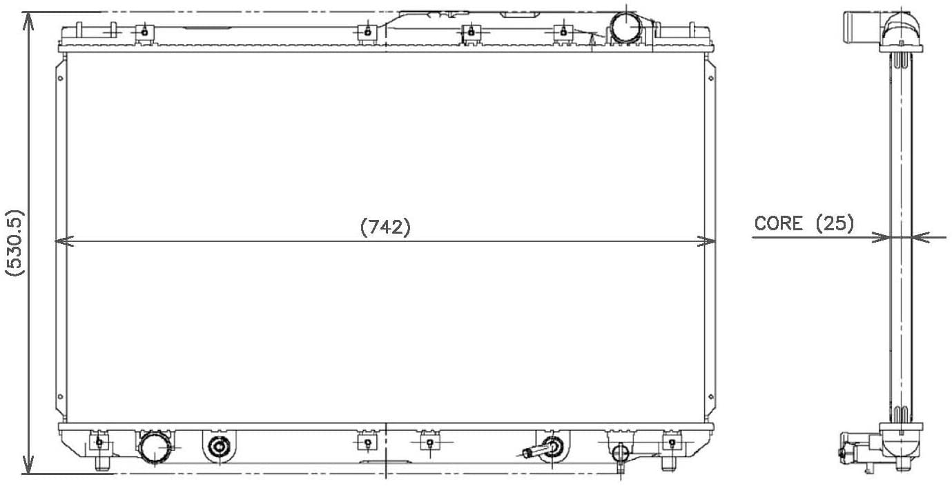 Denso 221-3109 Radiator