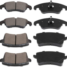 SCITOO 8pcs Front Rear Ceramic Brake Pads fit for 2009-2011 Audi A4,2009-2011 Audi A4 Quattro,2010-2011 Audi A5,2008-2011 Audi A5 Quattro,2009-2011 Audi Q5