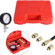 TOPINCN Engine Compression Tester Rapid Type Pressure Gauge Petrol Engine Tester Kit Professional Petrol Gas Engine Cylinder Compression Tester Gauge Auto Tool with Carrying Case for Car and Truck