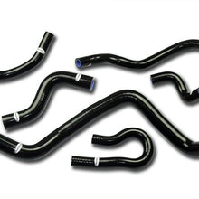 TT Racing Black Silicone Radiator Hose Kit for Honda Civic D-Series D15 D16 EG EK TT1303CBK
