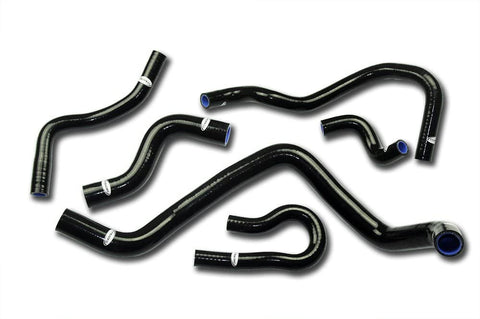 TT Racing Black Silicone Radiator Hose Kit for Honda Civic D-Series D15 D16 EG EK TT1303CBK