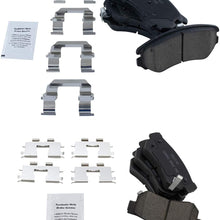 Front & Rear Premium Posi Ceramic Disc Brake Pad Kit for Kia Hyundai
