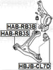 FEBEST HAB-RB3S Front Control Arm Bushing