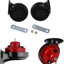 LLZ 12V car Horn kit, Unique Shape, Super Loud Sound decibels, Strong and Durable, can be Used for locomotives, Cars, Trucks, etc. 1pcs (2PCS)