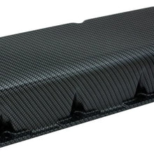 Moroso 68426 Gray/Black Cast Aluminum Fiber Design Valve Cover for Big Block Chevy