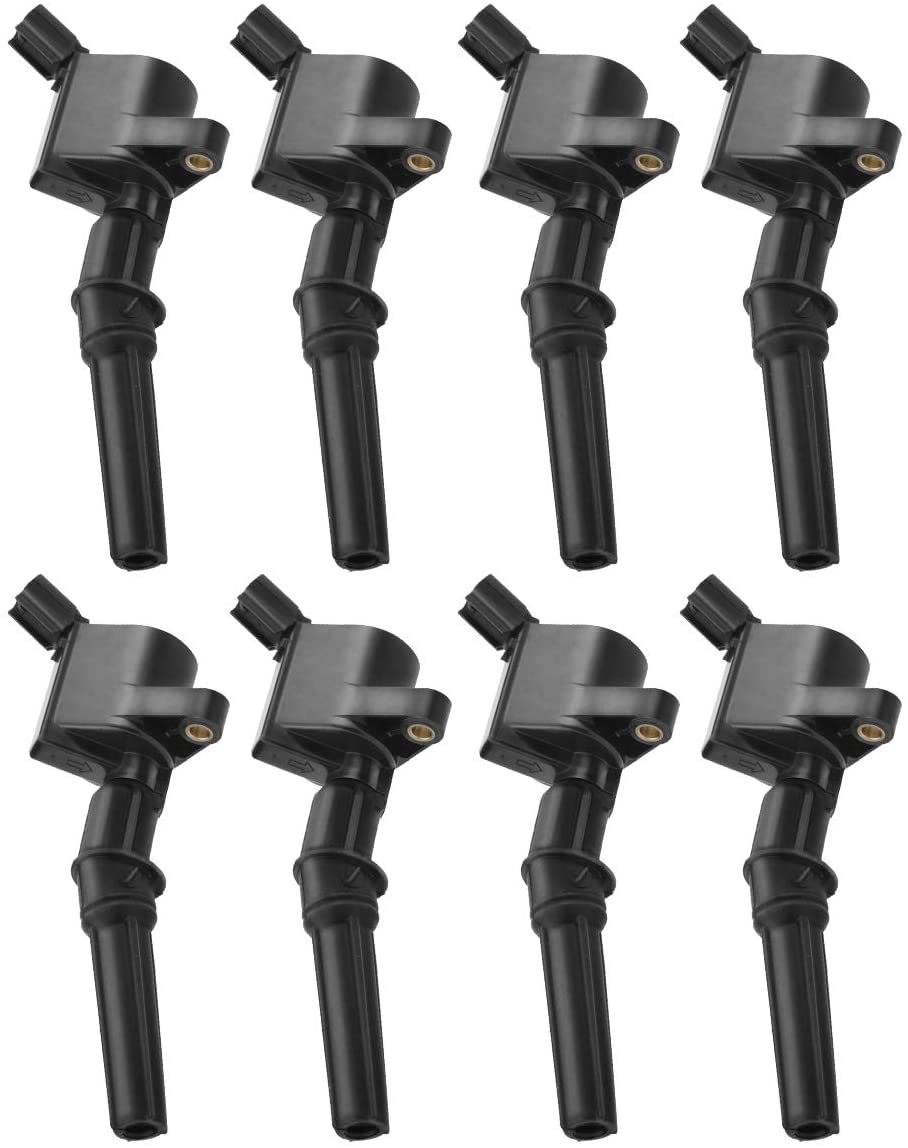 A-Premium Ignition Coils Pack DG-508 Replacement for Ford F-150 F-250 F-350 Crown Victoria E-150 E-250 E-350 Econoline Lincoln Navigator Town Car Mercury Grand Marquis Mountaineer 8-PC Set