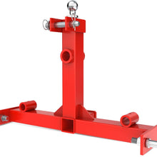 YINTATECH 3 Point Trailer Hitch with 2" Receivers for Category 1 Tractors with Trailer Ball Drawbar Gooseneck Receivers