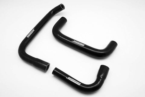 Autobahn88 Engine Breather Silicone Hose Kit fits for 1989-2002 Nissan Skyline GTR R32 R33 R34 RB26DETT BNR32 BCNR33 BNR34 (Black -with Clamp Set)
