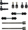 Detroit Axle Replacement for 1991-1996 Dodge Dakota 2WD Front Sway Bars Inner Outer Tie Rod Lower Upper Ball Joints - 10pc