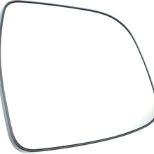 Mirror Glass Compatible with 2017-2018 Nissan Pathfinder with Backing Plate Driver Side
