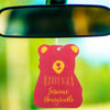 Happy Wax Jasmine Honeysuckle Scented Hanging Car Cub Air Freshener - Cute Car Freshener Infused with Natural Essential Oils! (4-Pack)