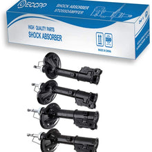 ECCPP Shocks and Struts,Front Rear Shock Absorbers Strut Kits compatible with 2000 2001 2002 2003 2004 2005 Hyundai Accent 332108 332109 333304 333305