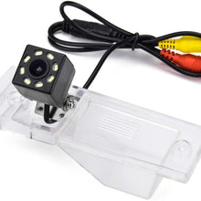 aSATAH 12 LED Car Rear View Camera for KIA VQ/Carnival/Sedona/Grand Carnival/Sedona/Carnival R & HD CCD Night Vision Waterproof and Shockproof Reversing Backup Camera (12 LED)