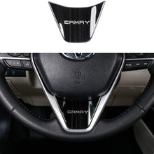 CKE Steering Wheel Cover Stainless Steel Interior Trim Panel For Toyota Camry 2018 2019 2020 - Black