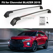 KPGDG Lockable Crossbars Fit for All New Chevrolet Blazer 2019 2020 Baggage Roof Rack Rail Cross Bar - Silver