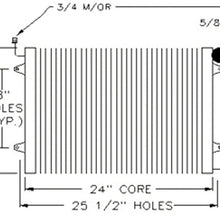 CPP Air Conditioning Condenser for 05-07 Chrysler Town & Country, Dodge Caravan CH3030209